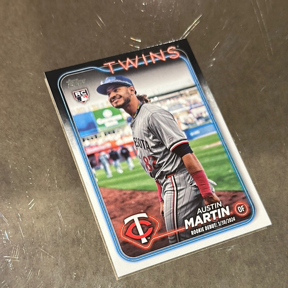 Austin Martin Twins Baseball Card